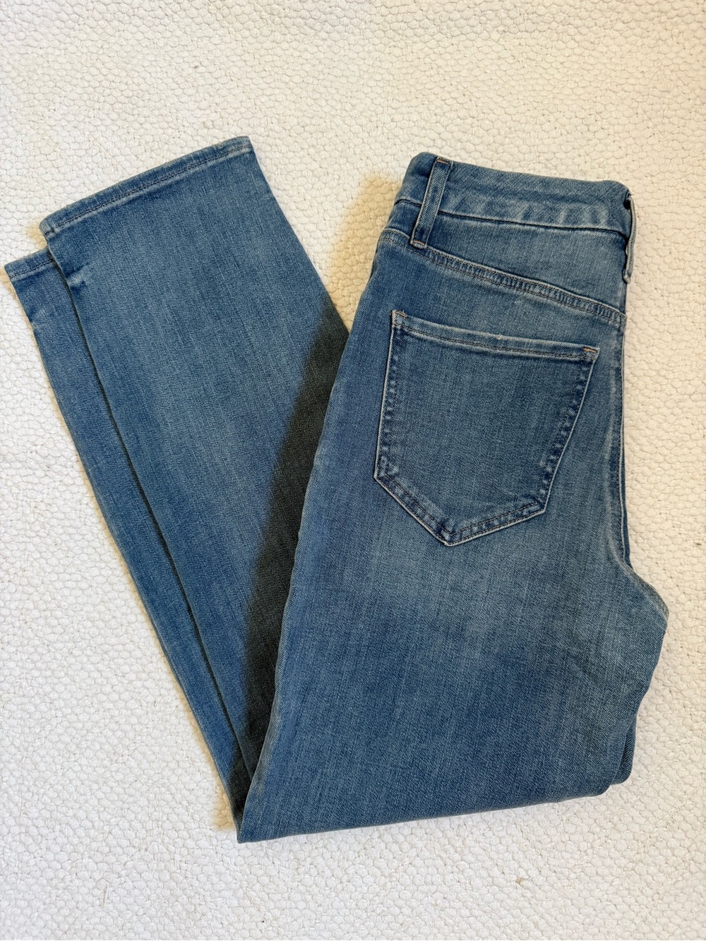 EXPRESS Hyper Stretch Straight Ankle High-Rise Jeans